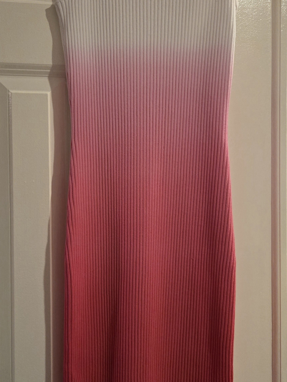 Michael Kors Ribbed Ombre Pink-White Women’s Dress